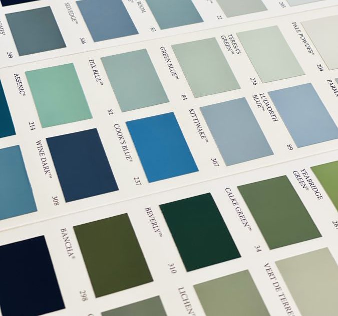 Custom color match swatches