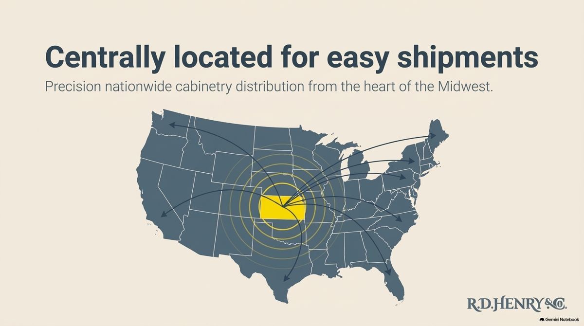 Wichita's central location for shipping
